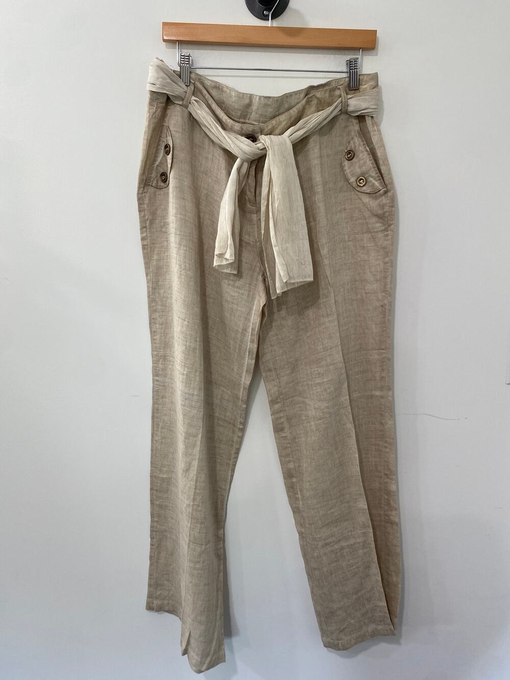 Elan Ramie Pants Tan Size L